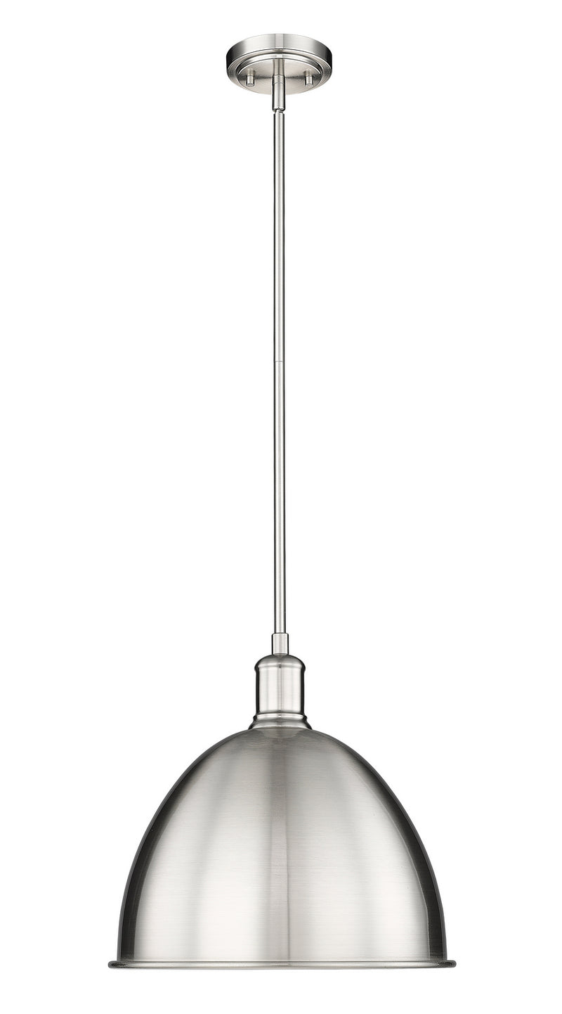 Z-Lite 4500P12-BN One Light Pendant, Brushed Nickel