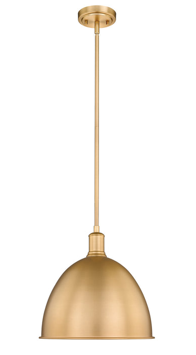 Z-Lite 4500P12-CB One Light Pendant, Classic Brass