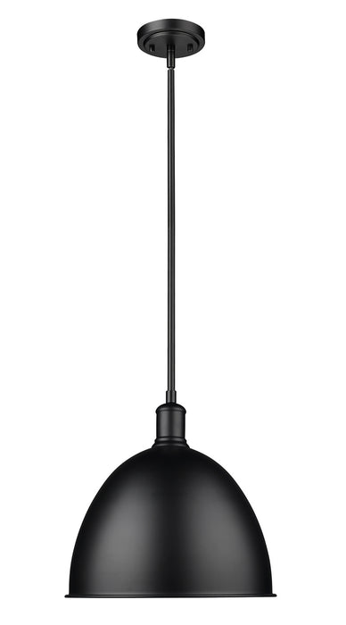 Z-Lite 4500P12-MB One Light Pendant, Matte Black