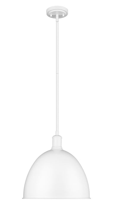 Z-Lite 4500P12-SW One Light Pendant, Satin White
