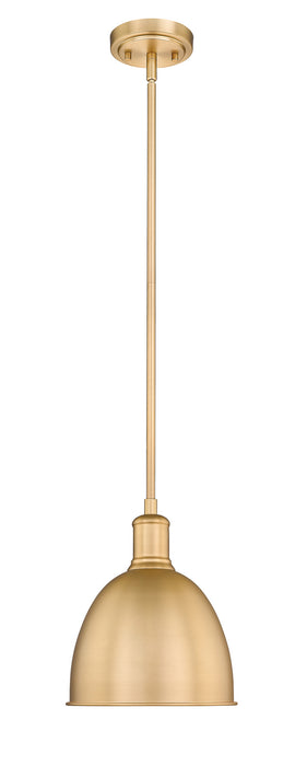 Z-Lite 4500P8-CB One Light Pendant, Classic Brass