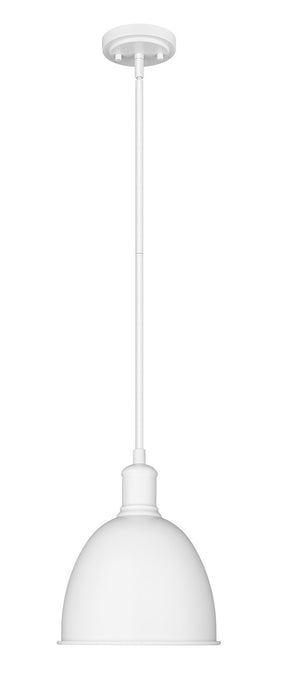 Z-Lite 4500P8-SW One Light Pendant, Satin White