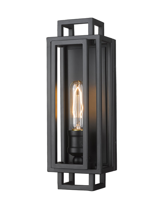 Z-Lite 454-1S-MB One Light Wall Sconce, Matte Black