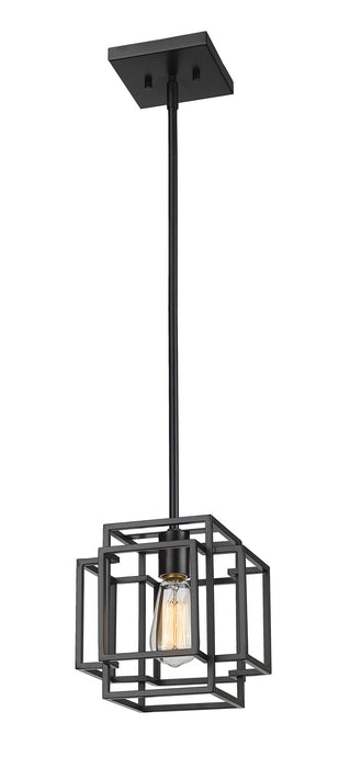 Z-Lite 454MP-MB One Light Pendant, Matte Black
