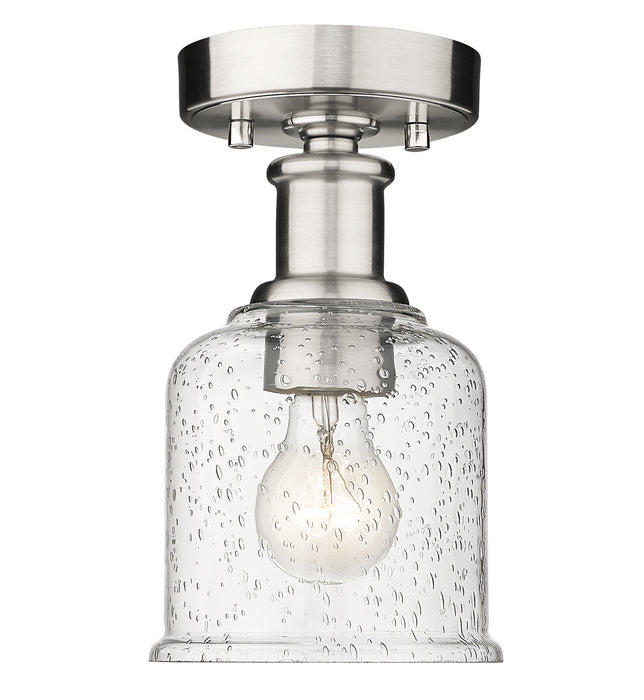 Z-Lite 734F1-BN One Light Flush Mount, Brushed Nickel