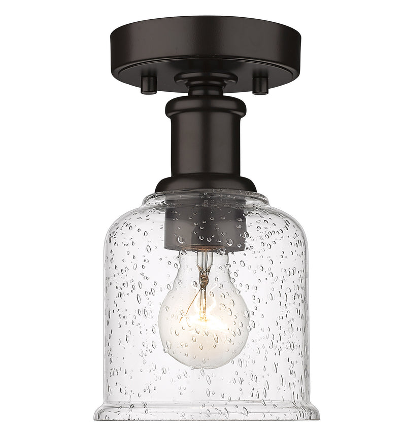 Z-Lite 734F1-BRZ One Light Flush Mount, Bronze