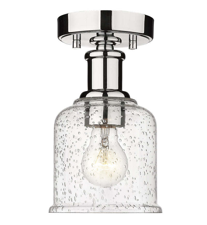 Z-Lite 734F1-CH One Light Flush Mount, Chrome