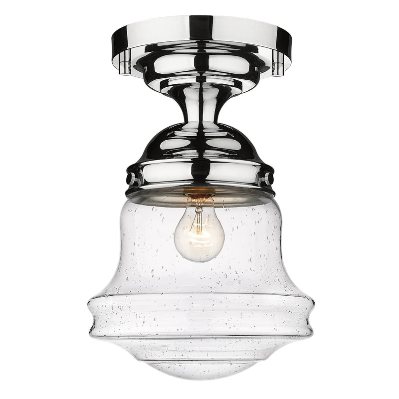 Z-Lite 736F10-CH One Light Flush Mount, Chrome