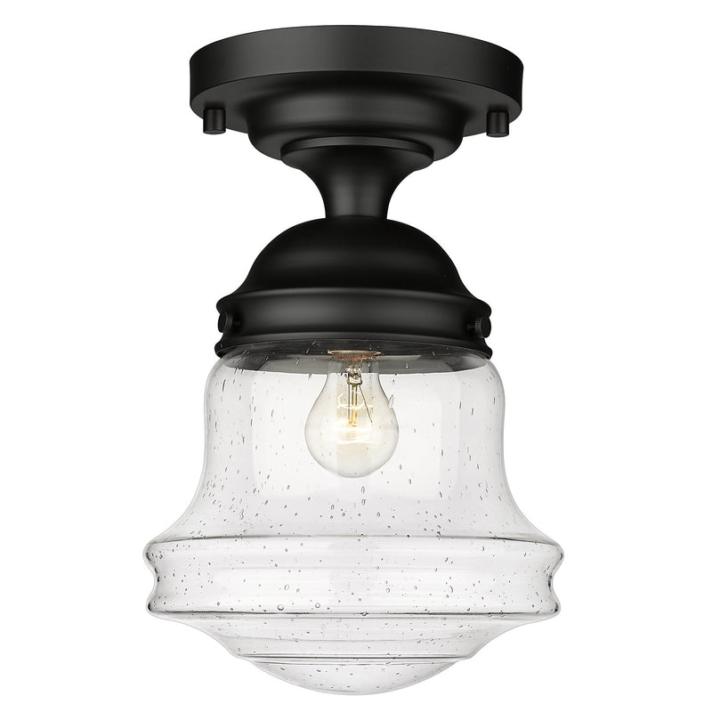 Z-Lite 736F10-MB One Light Flush Mount, Matte Black