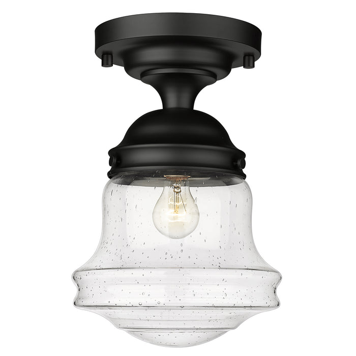 Z-Lite 736F10-MB One Light Flush Mount, Matte Black