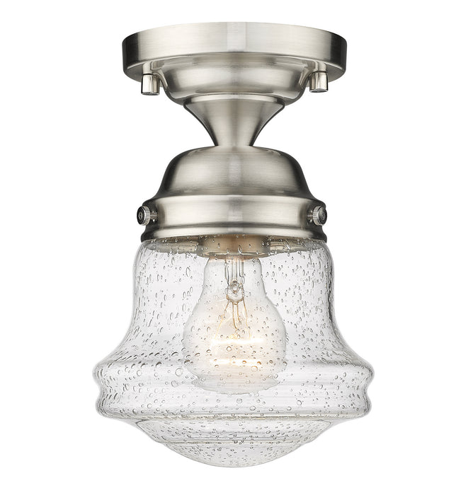 Z-Lite 736F1-BN One Light Flush Mount, Brushed Nickel