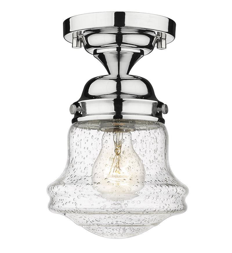 Z-Lite 736F1-CH One Light Flush Mount, Chrome