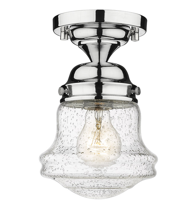 Z-Lite 736F1-CH One Light Flush Mount, Chrome