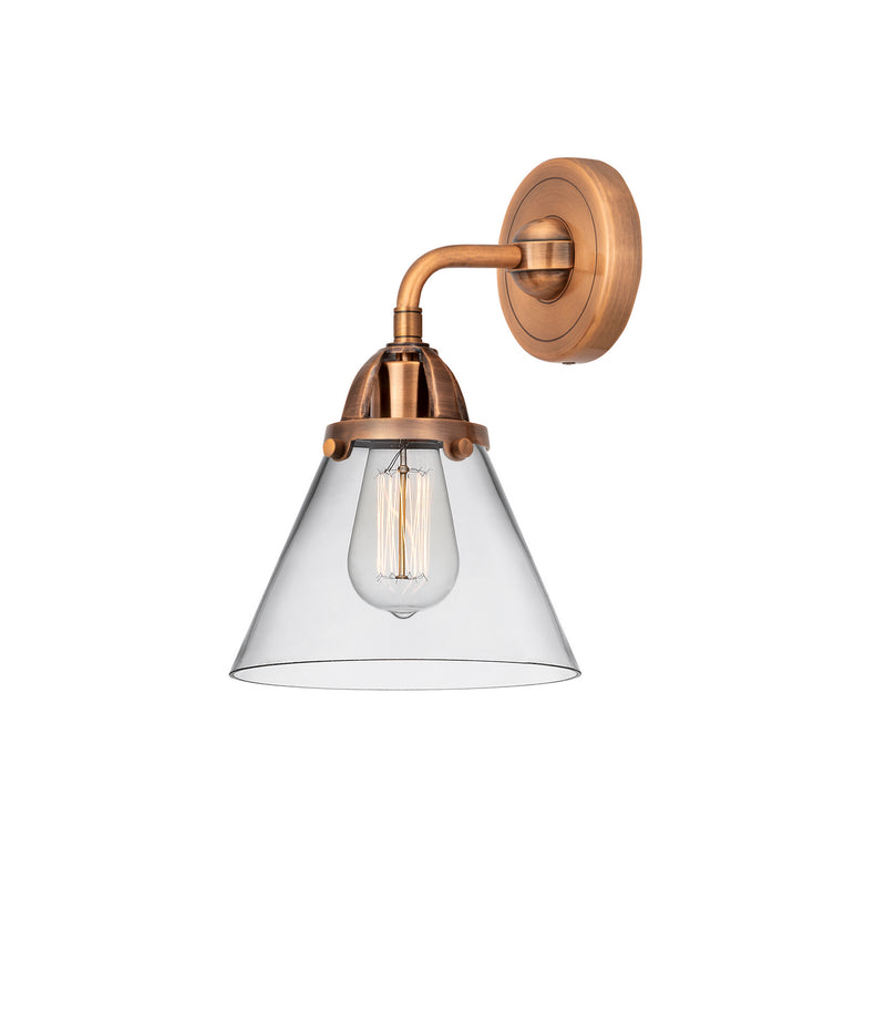 Innovations 288-1W-AC-G42 One Light Wall Sconce, Antique Copper