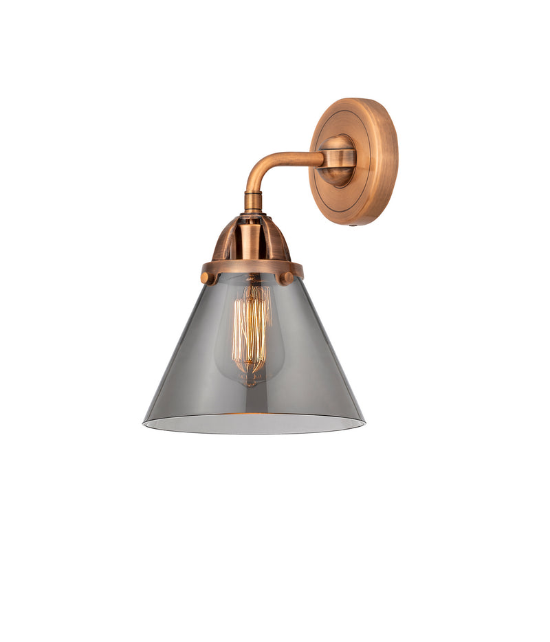 Innovations 288-1W-AC-G43 One Light Wall Sconce, Antique Copper