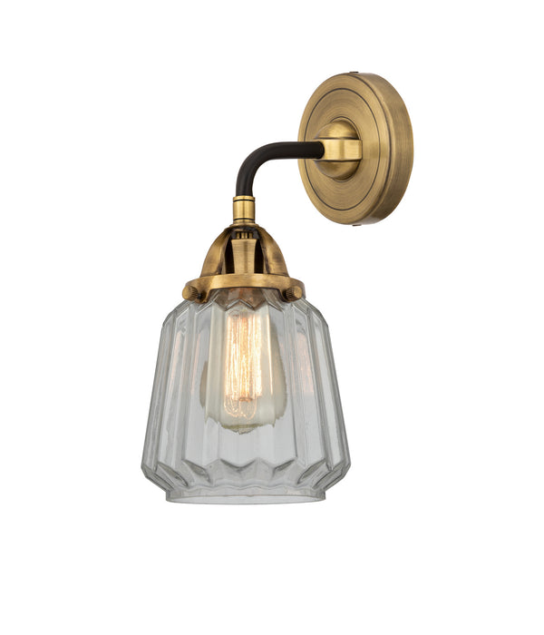 Innovations 288-1W-BAB-G142 One Light Wall Sconce, Black Antique Brass