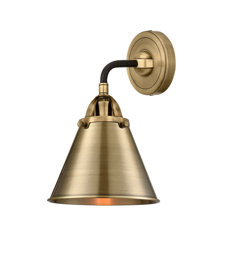 Innovations 288-1W-BAB-M13-AB One Light Wall Sconce, Black Antique Brass