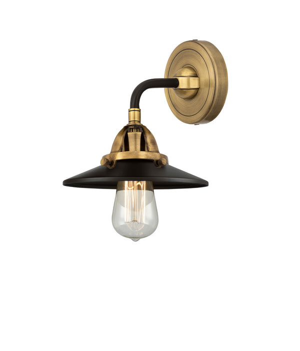 Innovations 288-1W-BAB-M6-BK One Light Wall Sconce, Black Antique Brass