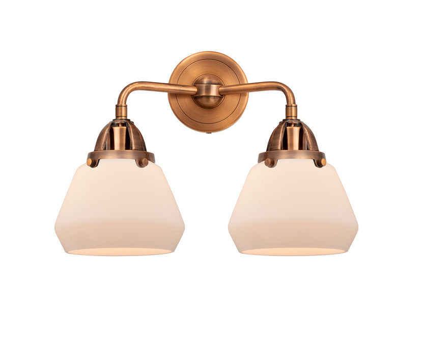 Innovations 288-2W-AC-G171 Two Light Bath Vanity, Antique Copper