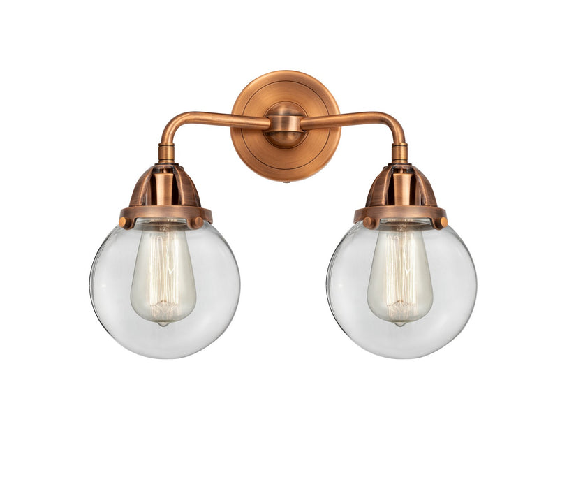 Innovations 288-2W-AC-G202-6-LED LED Bath Vanity, Antique Copper