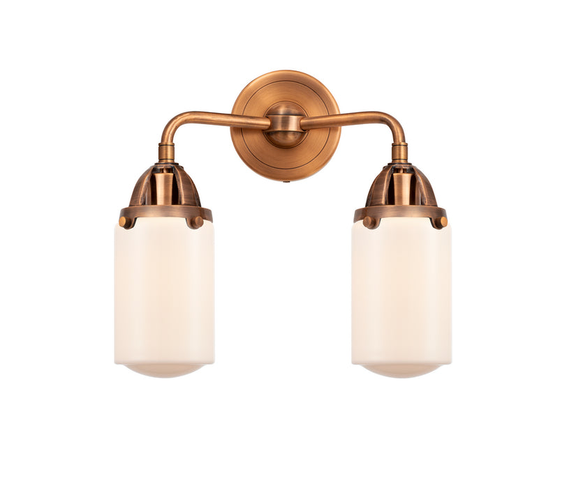 Innovations 288-2W-AC-G311 Two Light Bath Vanity, Antique Copper