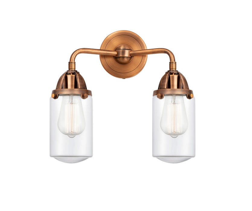 Innovations 288-2W-AC-G312-LED LED Bath Vanity, Antique Copper