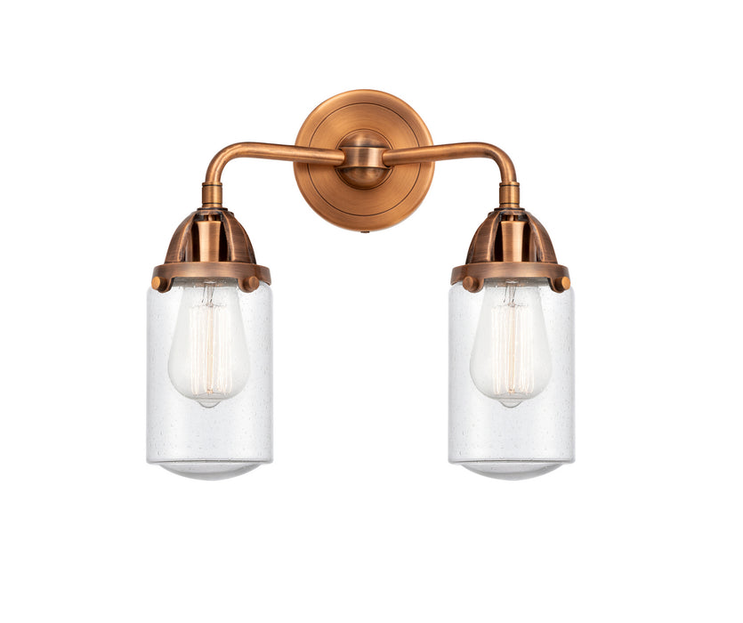 Innovations 288-2W-AC-G314 Two Light Bath Vanity, Antique Copper