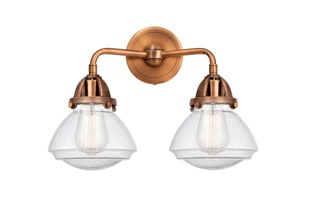 Innovations 288-2W-AC-G324 Two Light Bath Vanity, Antique Copper