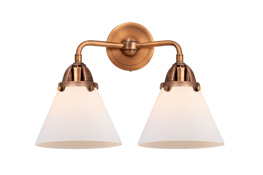 Innovations 288-2W-AC-G41 Two Light Bath Vanity, Antique Copper