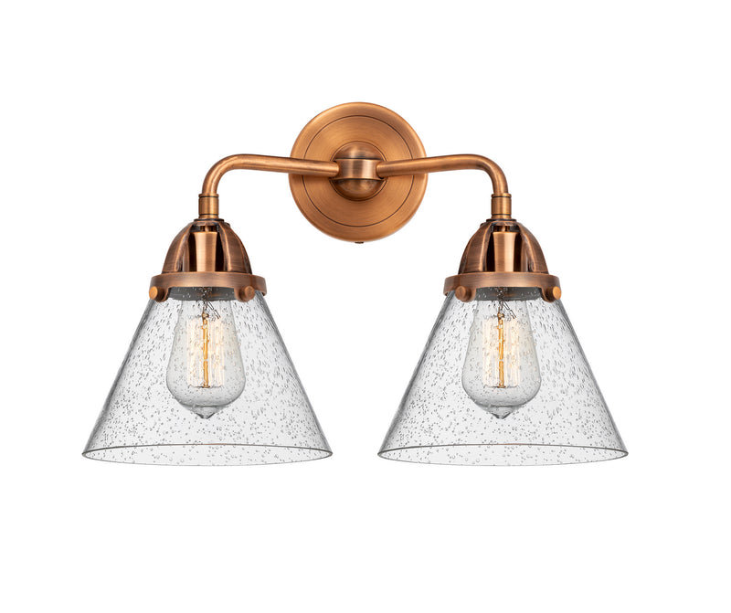 Innovations 288-2W-AC-G44 Two Light Bath Vanity, Antique Copper