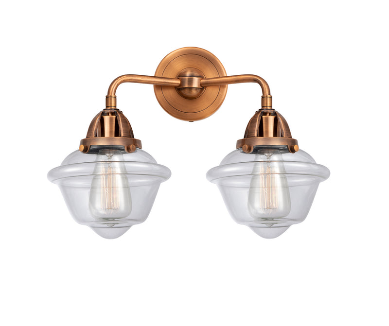 Innovations 288-2W-AC-G532 Two Light Bath Vanity, Antique Copper