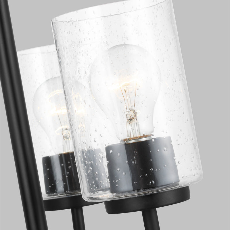 Generation Lighting 31170-112 Three Light Chandelier, Midnight Black