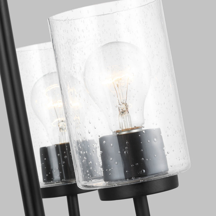 Generation Lighting 31170-112 Three Light Chandelier, Midnight Black