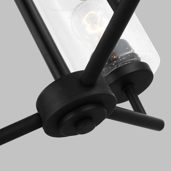 Generation Lighting 31170-112 Three Light Chandelier, Midnight Black