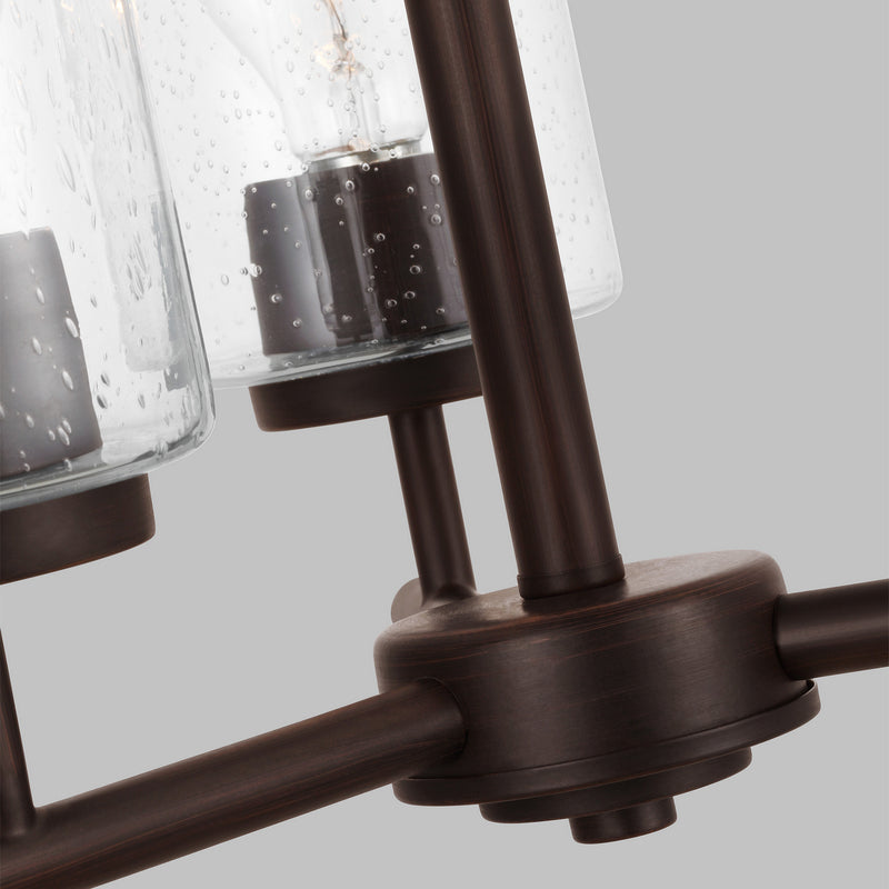 Generation Lighting 31170-710 Three Light Chandelier, Bronze