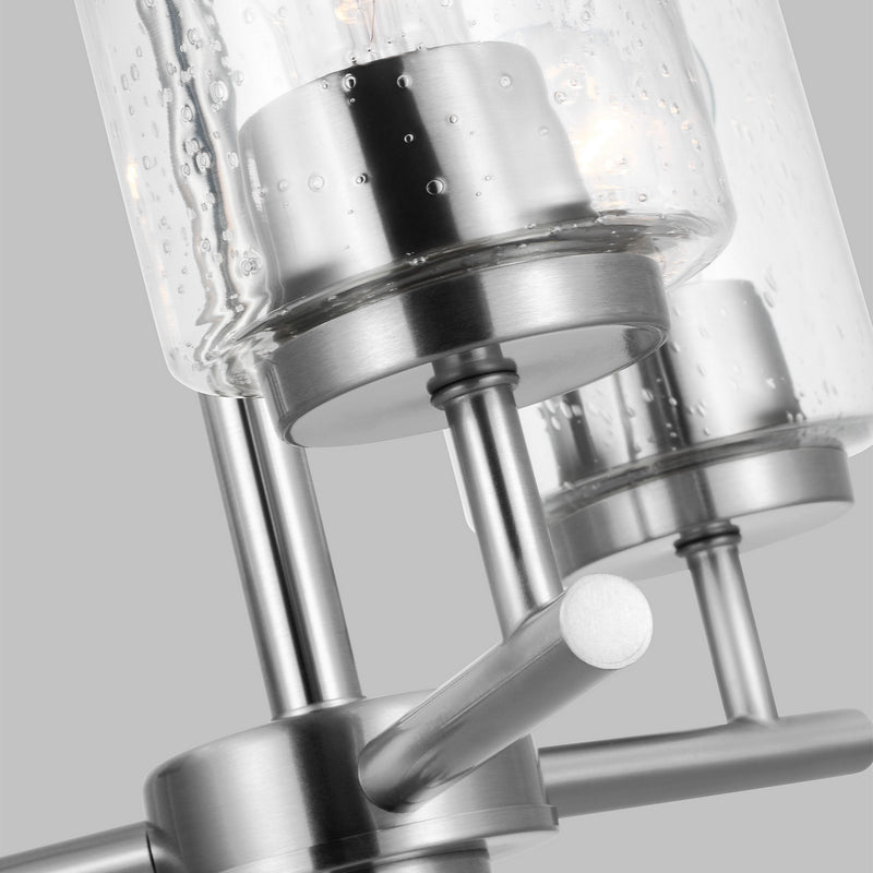Generation Lighting 31170-962 Three Light Chandelier, Brushed Nickel