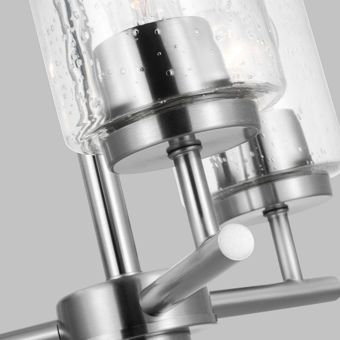 Generation Lighting 31170-962 Three Light Chandelier, Brushed Nickel