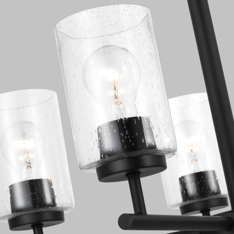 Generation Lighting 31171-112 Five Light Chandelier, Midnight Black