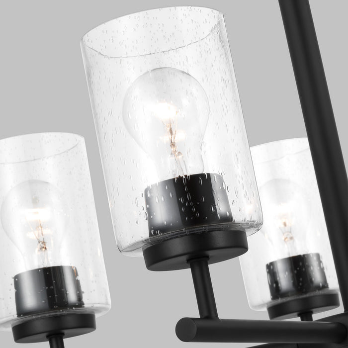 Generation Lighting 31171-112 Five Light Chandelier, Midnight Black