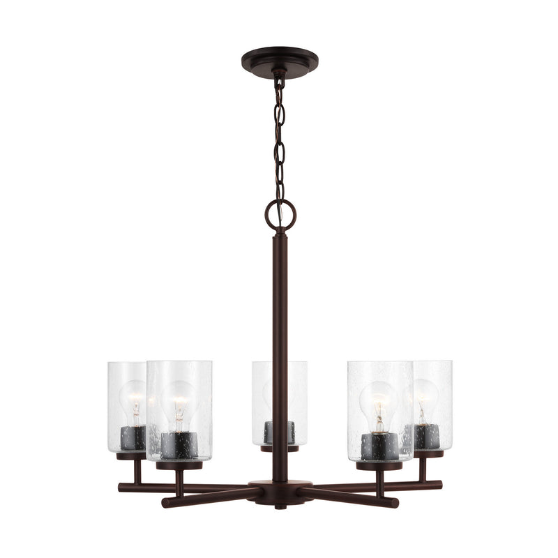 Generation Lighting 31171-710 Five Light Chandelier, Bronze