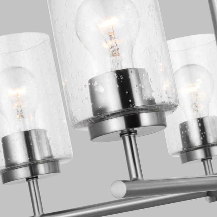 Generation Lighting 31171-962 Five Light Chandelier, Brushed Nickel