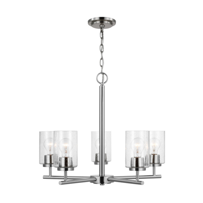 Generation Lighting 31171-962 Five Light Chandelier, Brushed Nickel