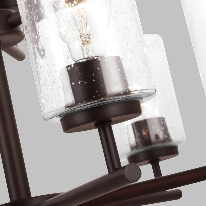 Generation Lighting 31172-710 Nine Light Chandelier, Bronze