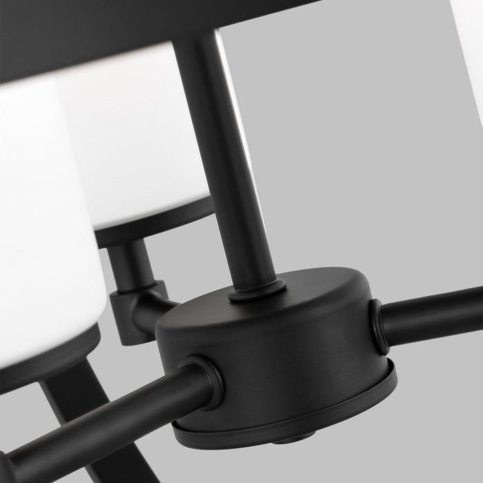 Generation Lighting 3124603-112 Three Light Chandelier, Midnight Black