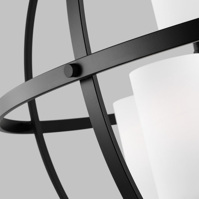 Generation Lighting 3124609EN3-112 Nine Light Chandelier, Midnight Black