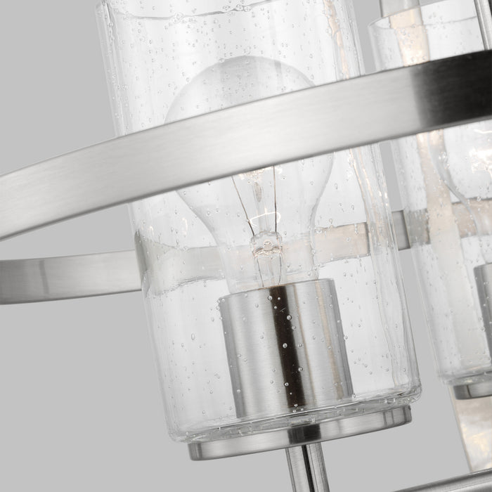 Generation Lighting 3124673-962 Three Light Chandelier, Brushed Nickel