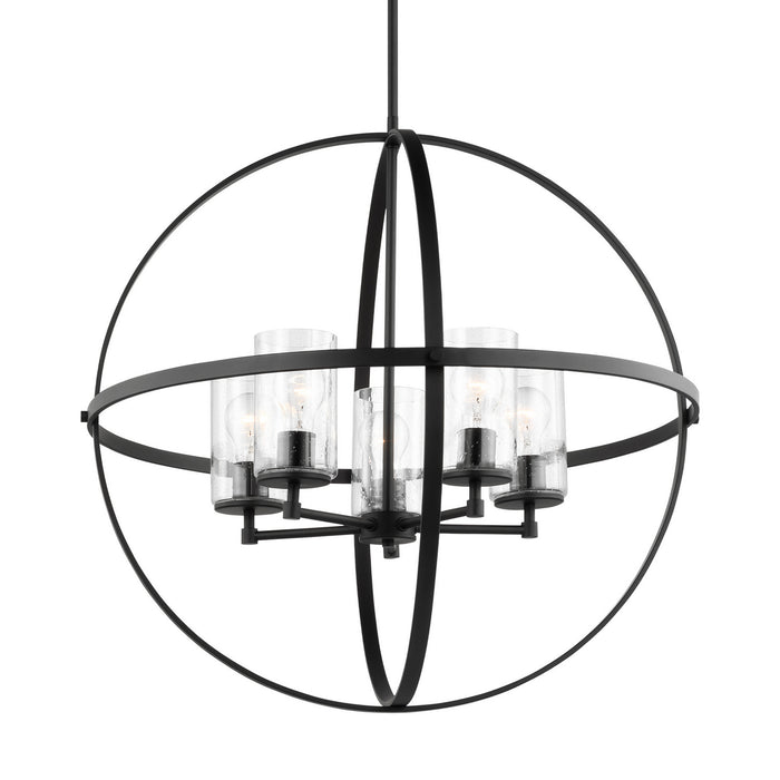 Generation Lighting 3124675-112 Five Light Chandelier, Midnight Black