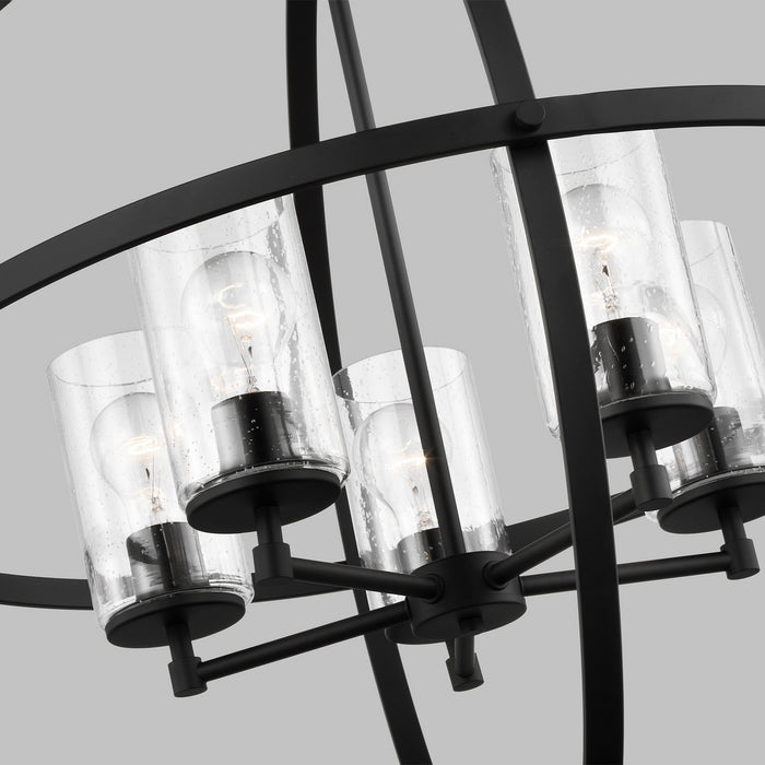 Generation Lighting 3124675-112 Five Light Chandelier, Midnight Black