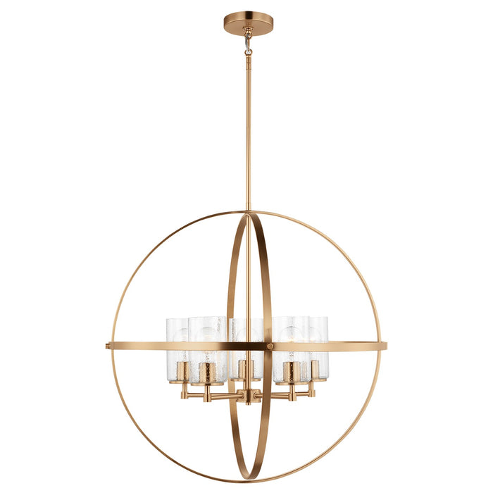 Generation Lighting 3124675-848 Five Light Chandelier, Satin Brass