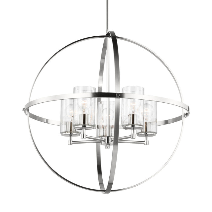 Generation Lighting 3124675-962 Five Light Chandelier, Brushed Nickel